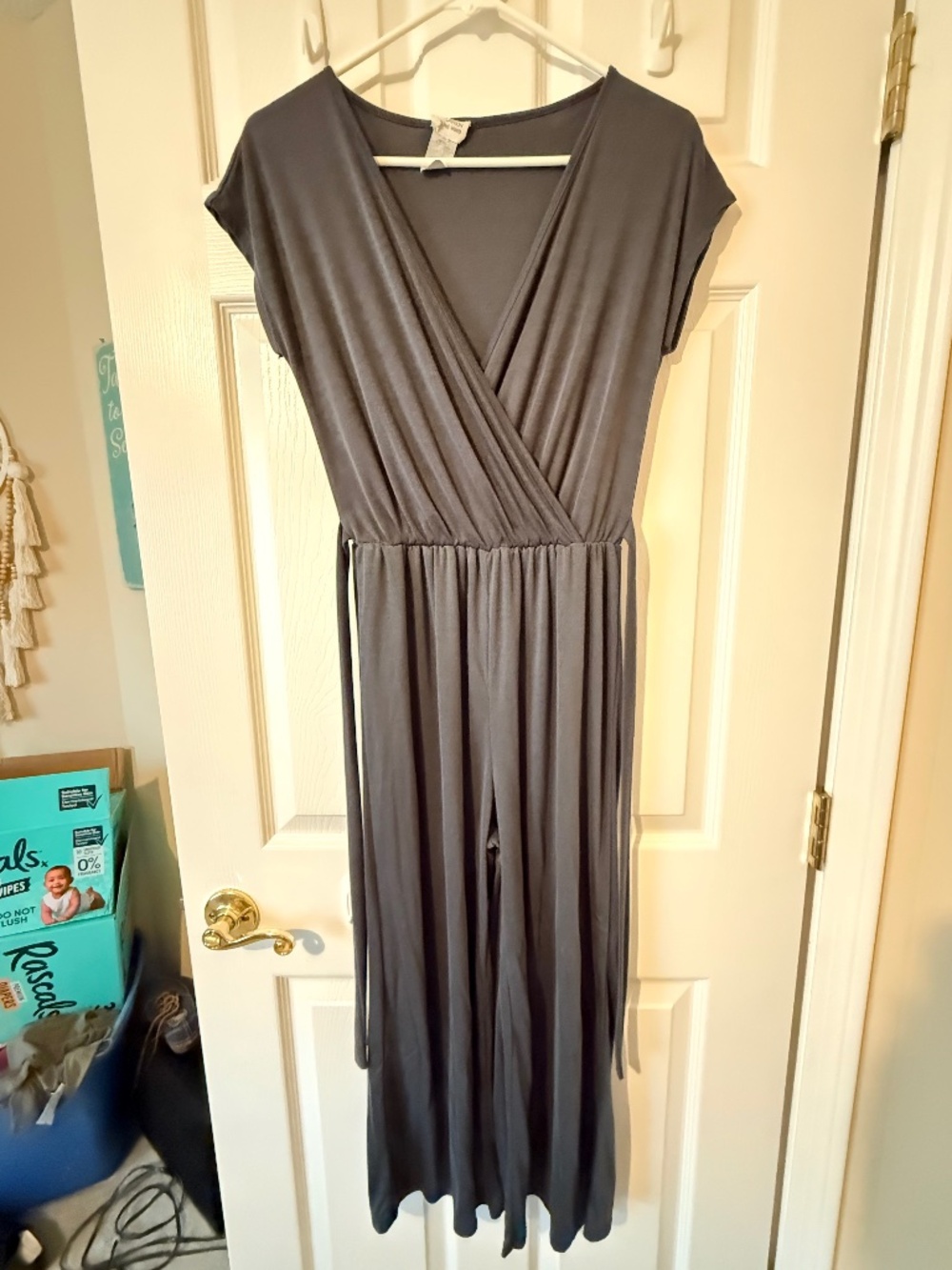 Cap sleeve jumpsuit